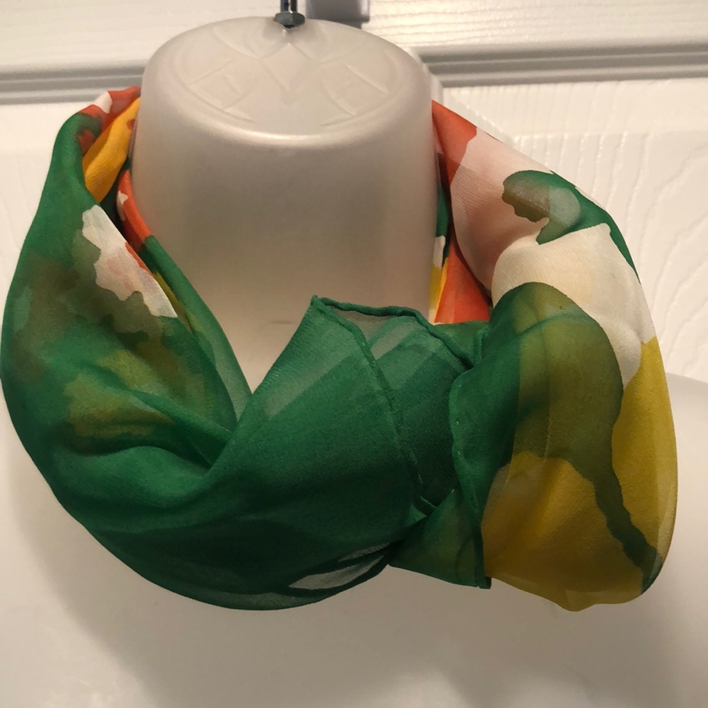 Summer Spring Time Floral Print Rectangular Scarf… - image 3